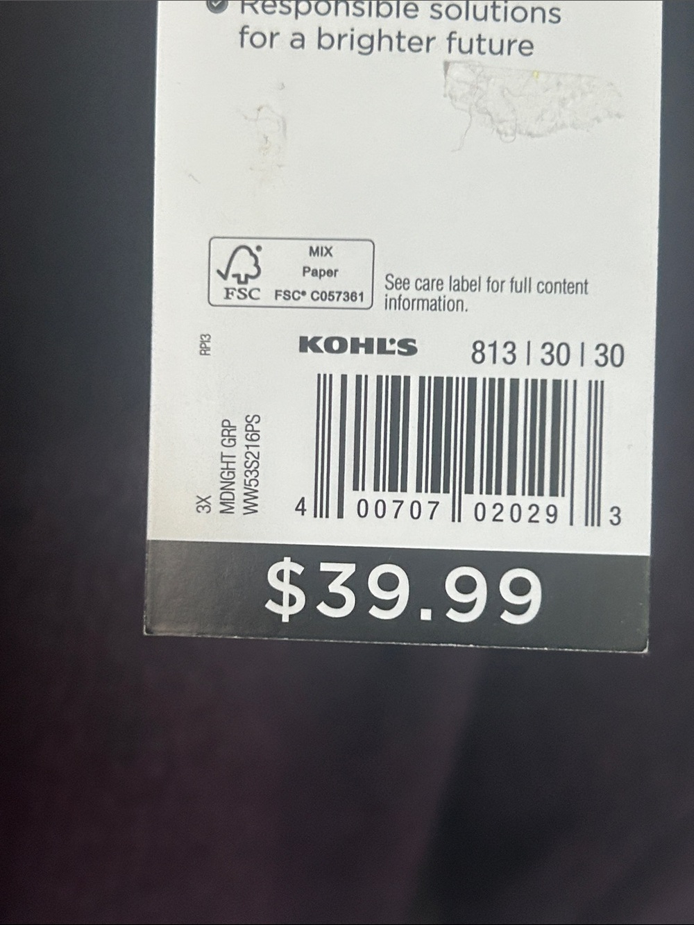 NWT Nine West midnight grape raglan sleeve high neck sweater size 3X - Picture 4 of 6
